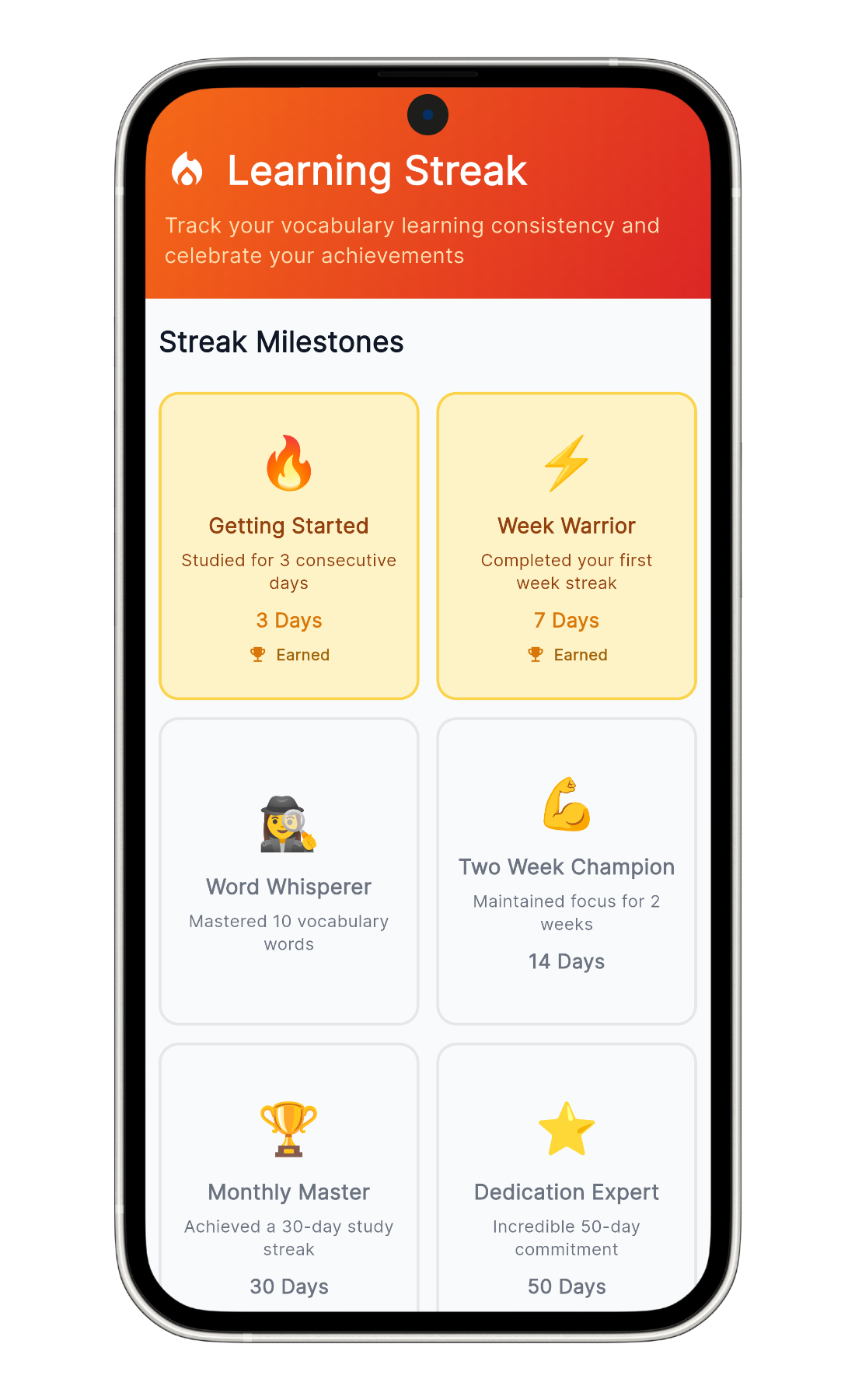 Streaks, Achievements & Motivation